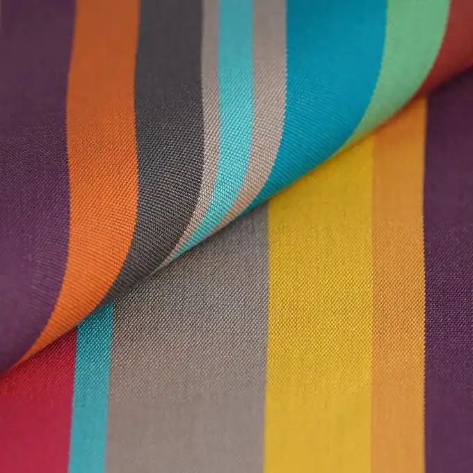 Exklusiv Outdoorstoff Dralon® Streifen Gelb:Malve Teflon® wasserabweisend 320cm