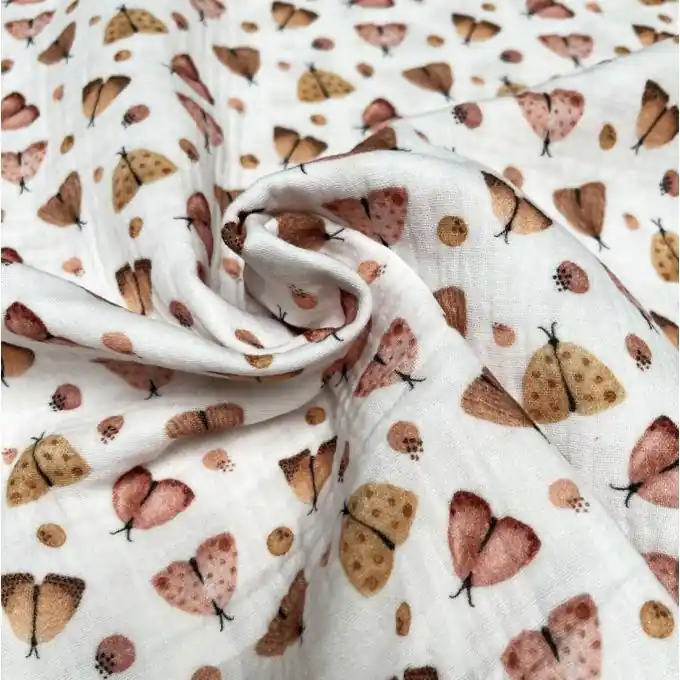 Doppelte Gaze Schmetterlinge weiß Weltweiter Versand