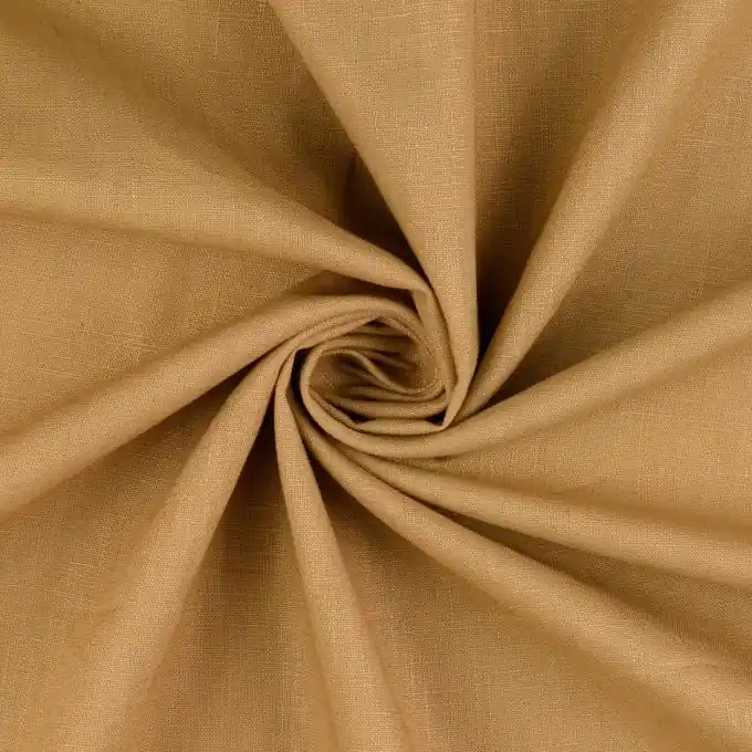 Leinenstoff Karamell Exklusiv