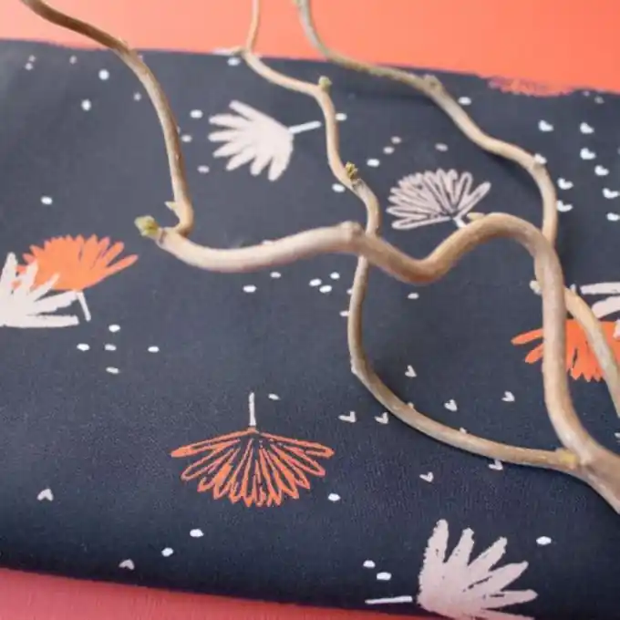 Viskosestoff Palmetto night – Atelier Brunette Garantierte Lieferung