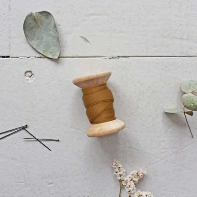 Schrägband Kreppstoff Viskose uni Ochre – Atelier Brunette Hochwertig