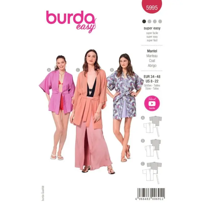 Burda Kimono: Klassischer Stil in verschiedenen Längen Must-Have