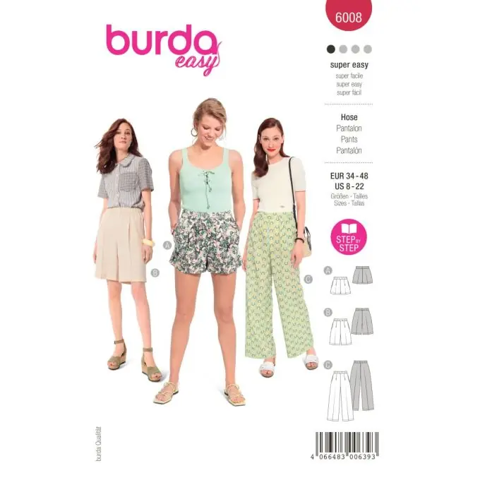 Großhandel Bequeme Hose mit elastischem Bund und Taschen – Burda