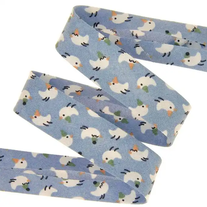 Schrägband Baumwollgemisch Küken Blau 20 mm Preiswert
