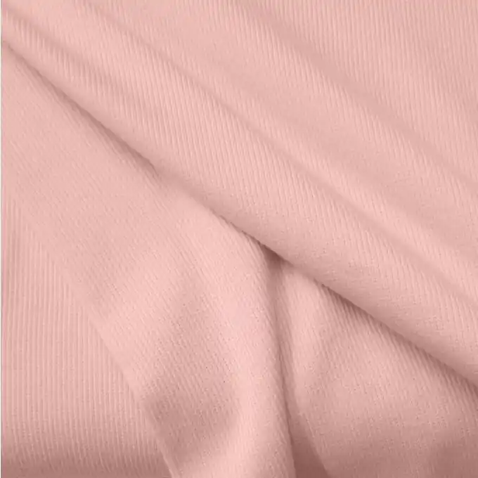 Schneller Versand Gerippter Jersey (Bündchen) Pfirsichrosa 110 cm – See You At Six