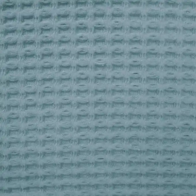 Rabatt Baumwollfrottee großes Muster blau