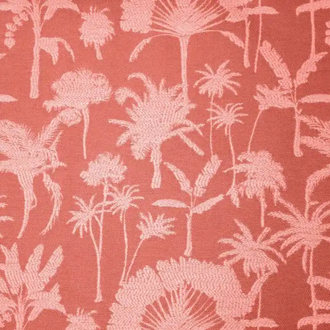 Beliebt Jacquard Ecru Palmen Terrakotta