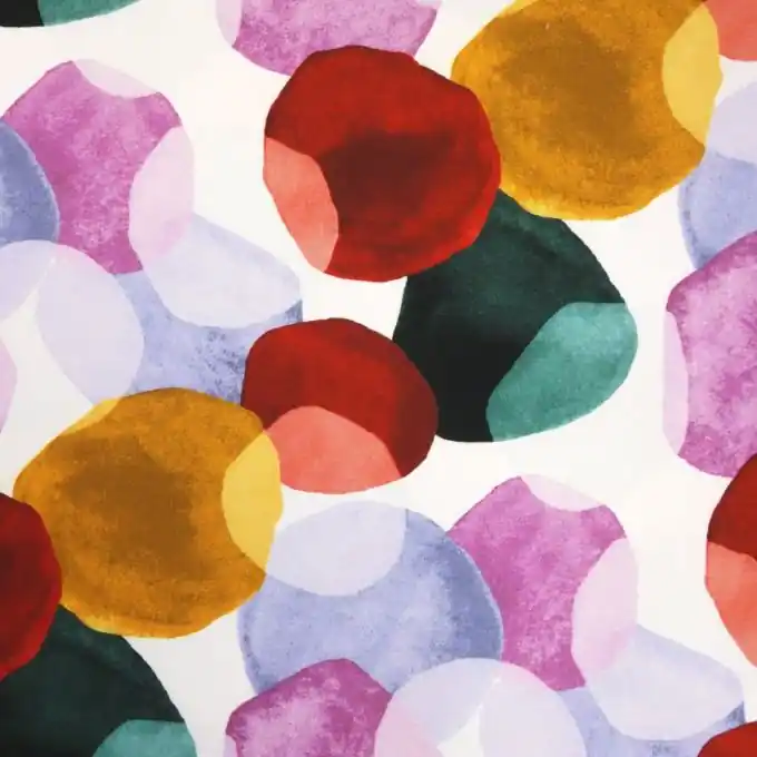 Preis Gesenkt Baumwollsatin abstraktes Motiv Bunt