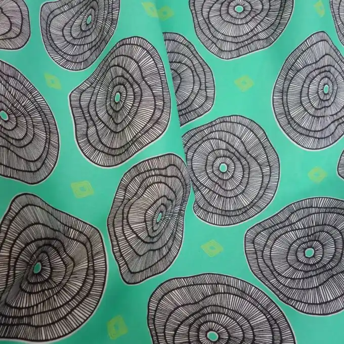 Cretonne Baumwolle Douala Celadon Neue Kollektion