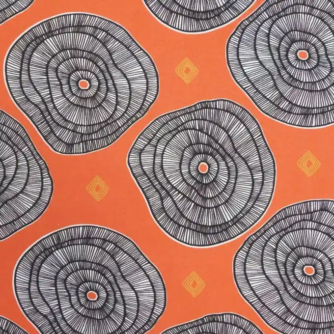 Jetzt Kaufen Cretonne Baumwolle Douala Orange