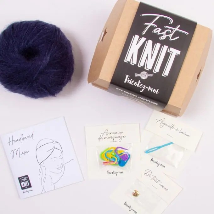 Heute Kaufen Komplettstrickset für personalisiertes und trendiges Stirnband