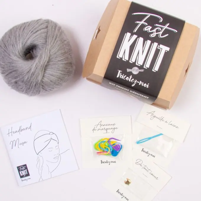 Komplettstrickset mit Mohair und Seide für personalisierte Accessoires Premium