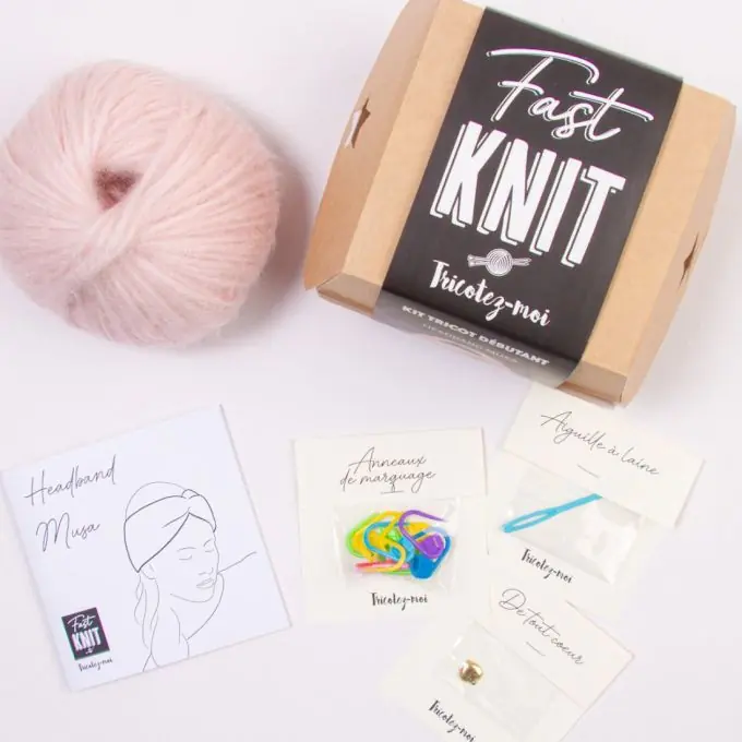 Must-Have Stricke trendiges Stirnband mit Mohair-Seide-Garn