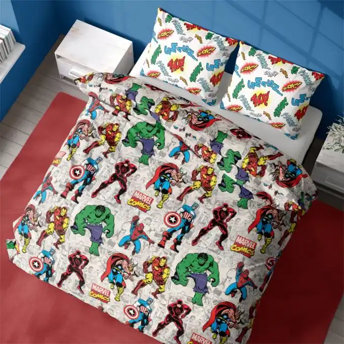 Bettwäscheset Disney Marvel, OEKO-TEX-zertifiziert, 140x200cm Jetzt Kaufen