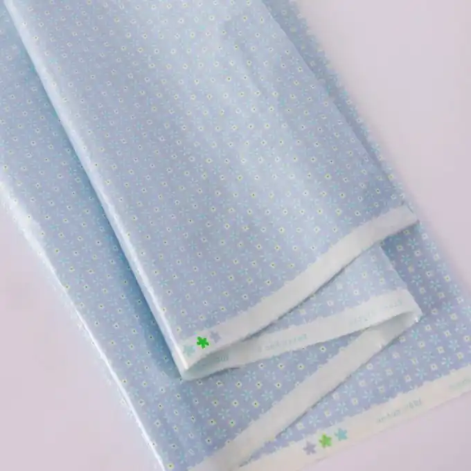 Ausverkauf Popeline Baumwolle Eltyis Blau – Petit Pan