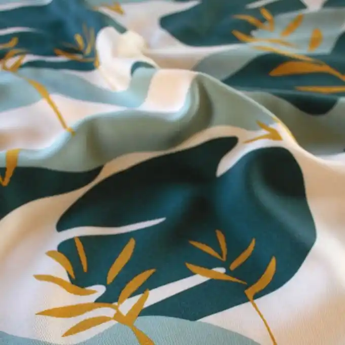 Köperstoff Viskose Solis Grün – Eglantine et Zoé Günstig