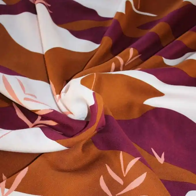 Preis Gesenkt Köperstoff Viskose Solis Karamel – Eglantine et Zoé