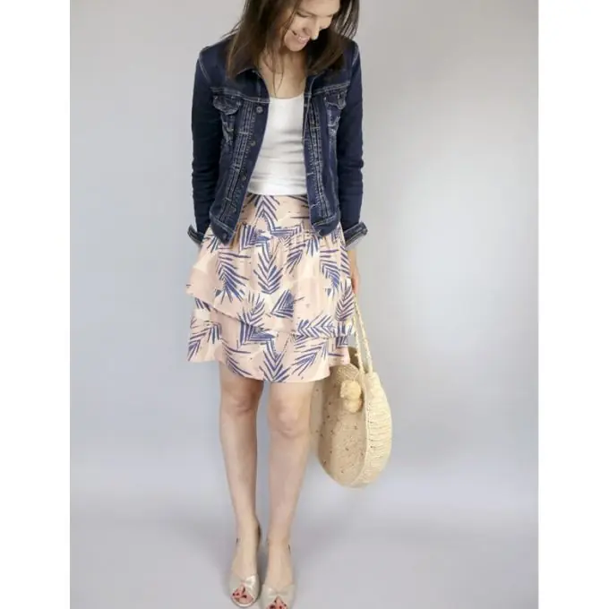 Atelier Scämmit Rock Schnittmuster – V-förmiger Gürtel, asymmetrischer Saum Billig