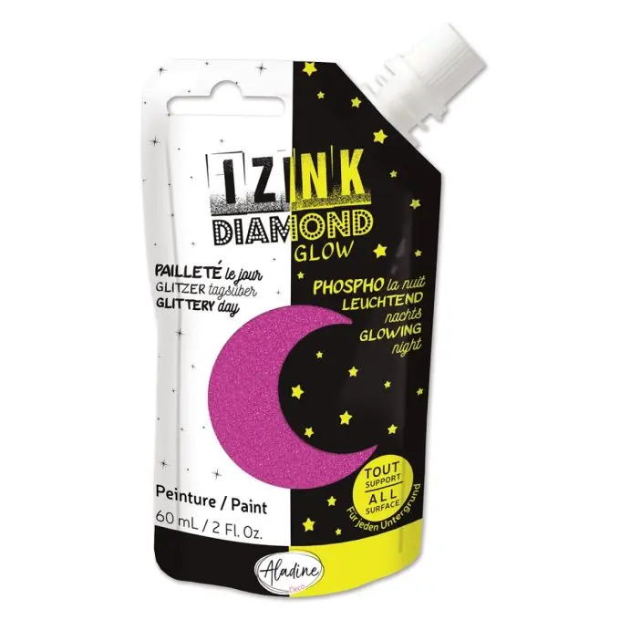 Izink Diamond Glow Farbe: Phosphoreszierend & Glitzernd Meistverkauft
