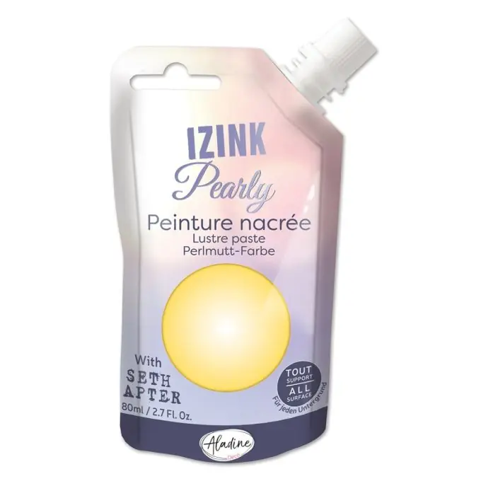 Super-Preis Textilfarbe 3D Perlmutt Izinnk Pearly Pastel 80 ml