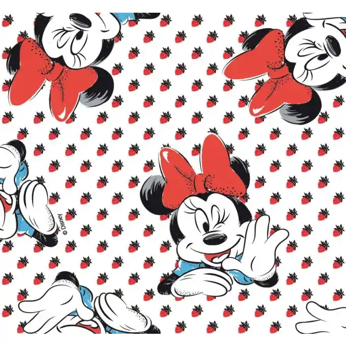 Günstig Baumwollstoff Minnie Erdbeere – Disney