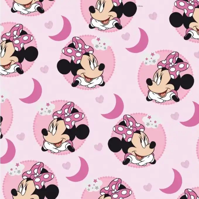 Baumwollstoff Minnie Rosa – Disney Neuheit