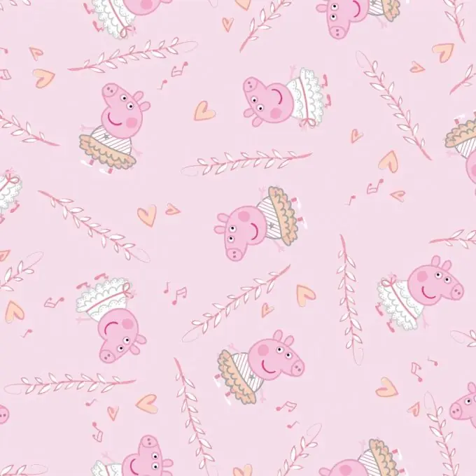 Baumwollstoff Peppa Pig Peperina Rosa Hasbro Solange Der Vorrat Reicht