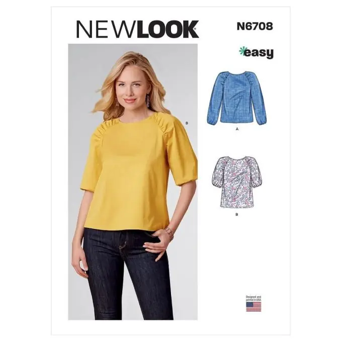 Meistverkauft Newlook Schnittmuster: Bluse mit Faltenärmeln