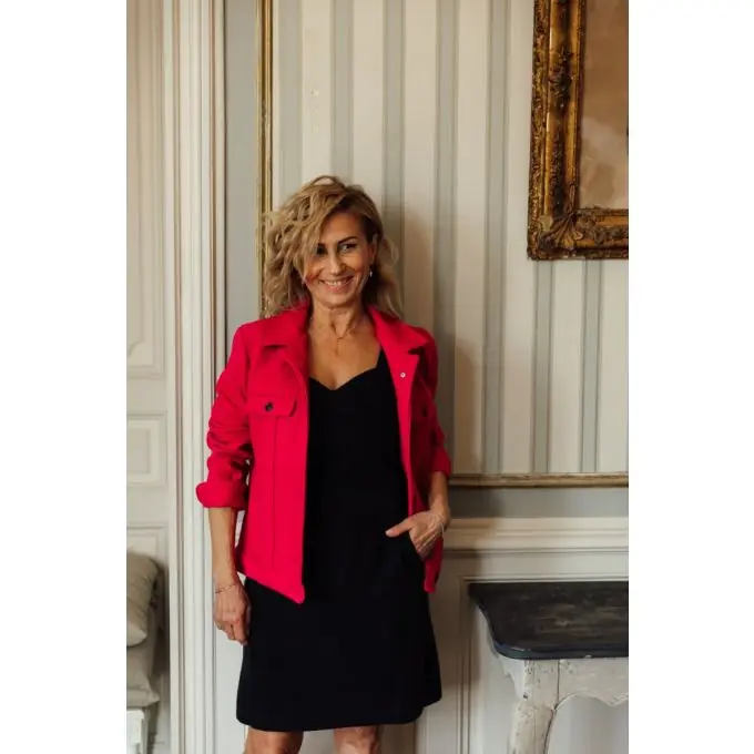 Maßgeschneiderte Steppjacke mit gesteppten Falten Preisreduziert