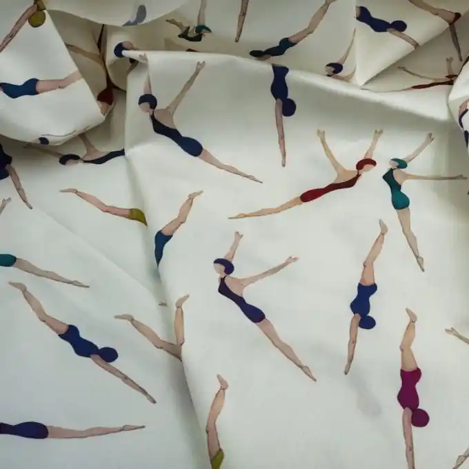 Sonderaktion Outdoorstoff Schwimmerinnen wasserabweisend Teflon® Ecru