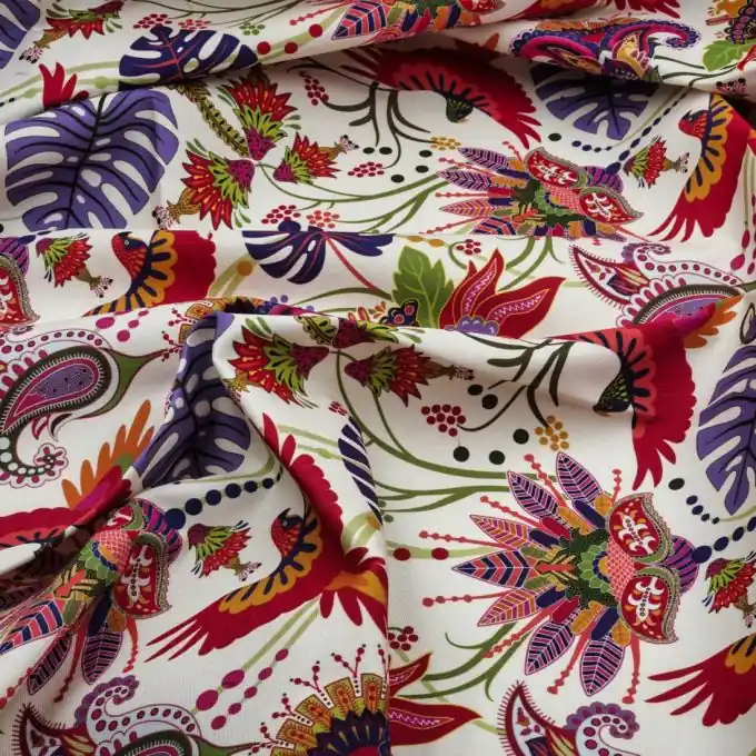 Kostenloser Versand Outdoorstoff Indisches Muster wasserabweisend Teflon® 160cm