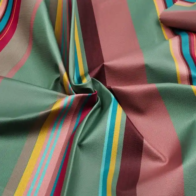 Geld-Zurück-Garantie Outdoorstoff doppelte Beschichtung Sunny Olivgrün Bunt