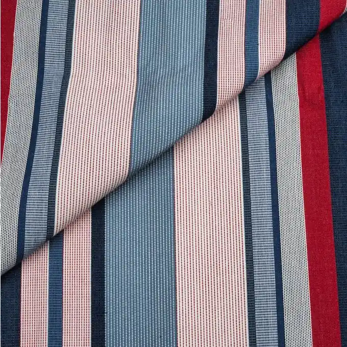 Neu Outdoorstoff Dralon anti-uv wasserabweisend 320cm Blau Weiß Rot