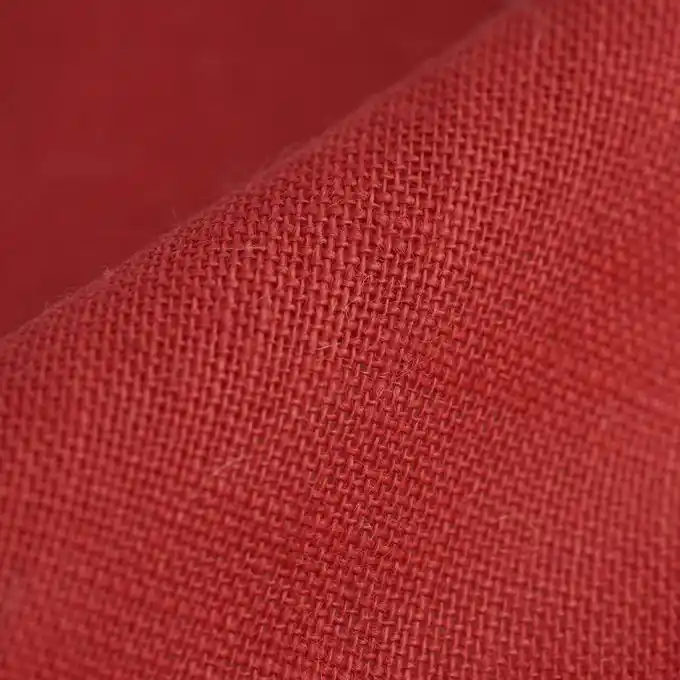 Günstig Jutestoff rot