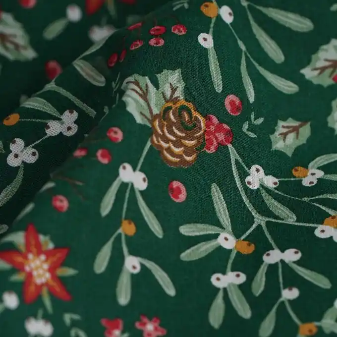 Cretonne Spirit grün Top-Qualität