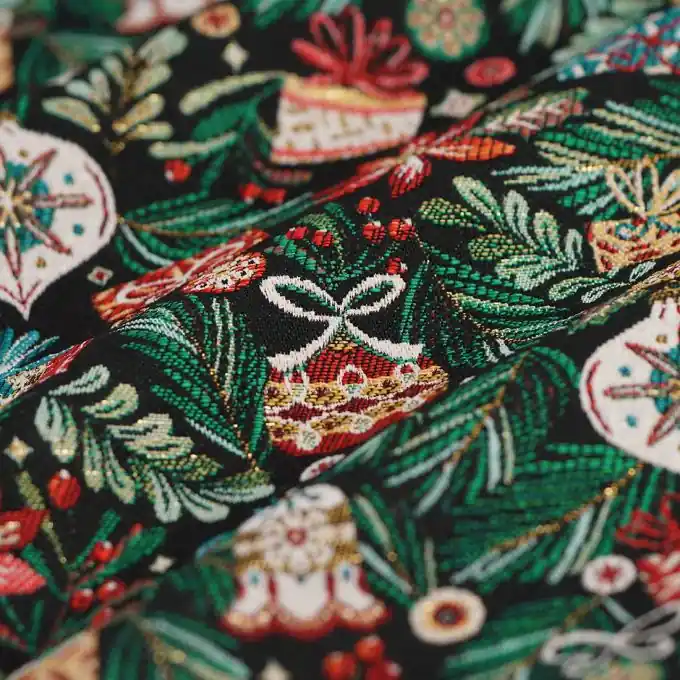 Jacquard Jingle Bells grün Direkt Vom Hersteller