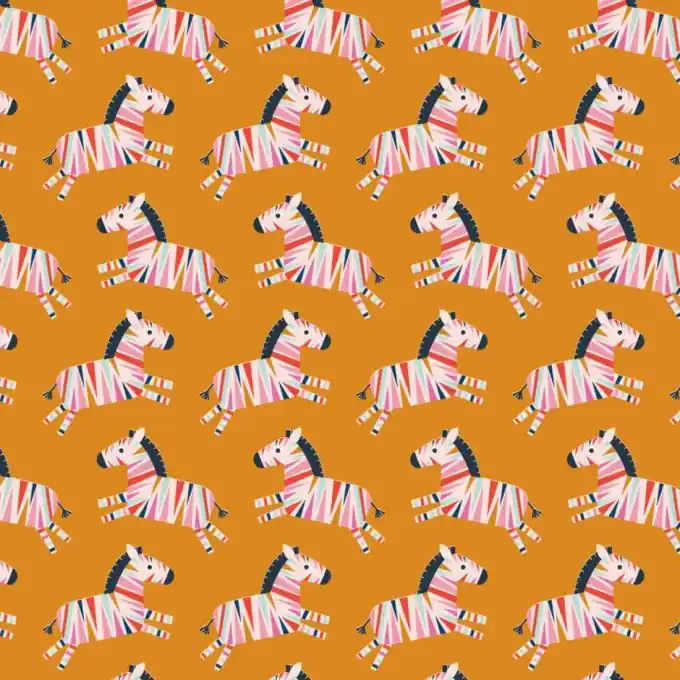 Top-Angebot Popeline Baumwolle Dashwood Orange Zebra