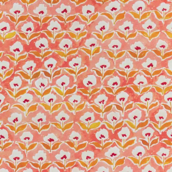 Top-Seller Baumwoll-Popeline Dashwood rosa Blumenaquarell