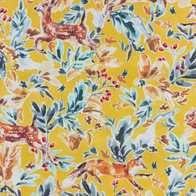 Baumwoll-Popeline Dashwood gelb Aquarell Kirschblüten Garantierte Lieferung