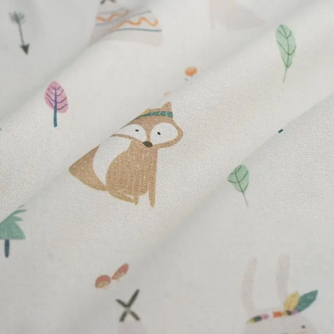 Dicker Baumwollstoff Tipis Ecru Abverkauf