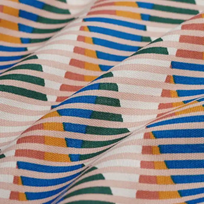 Zertifiziert Dicker Baumwollstoff Arty Bunt