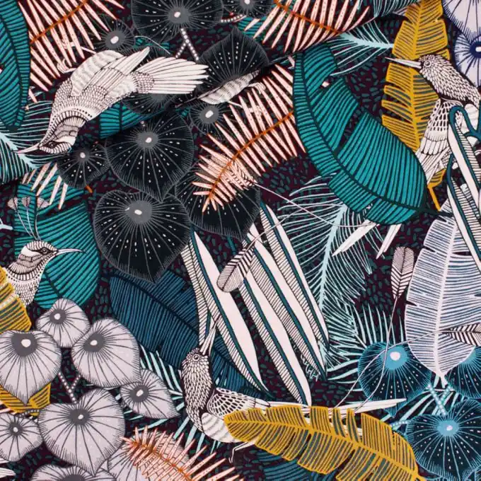 Gabardine Baumwolle Grün Tropical – See You At Six Kostenfreie Lieferung