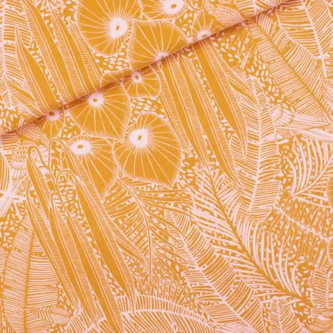 Sonderangebot French Terry bernsteingelb tropical – See You At Six