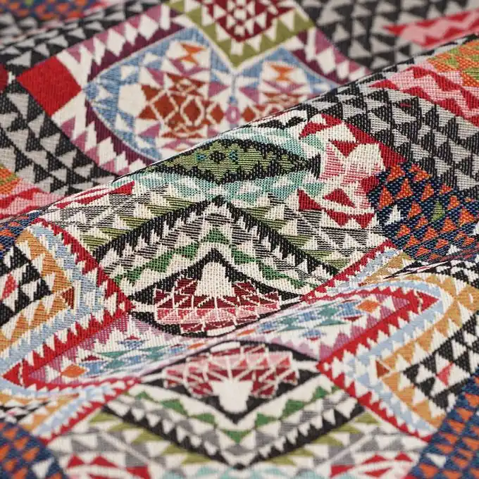 Kostenfreie Lieferung Jacquard Gobelin Bunt 140cm