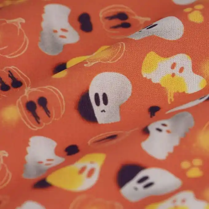 Cretonne Kürbisse orange Angebot