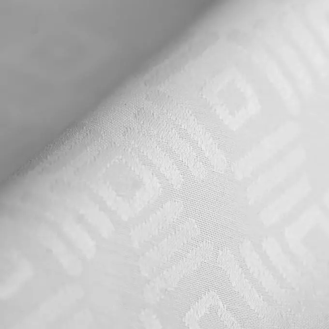 Exklusiv Damaststoff Tischdecke Jerte weiß