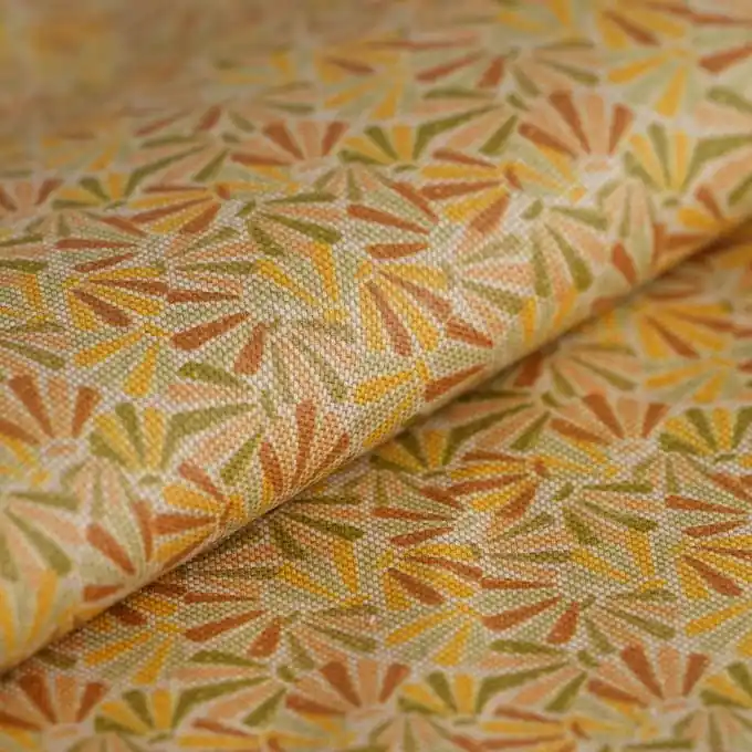 Zertifiziert Dicker Baumwollstoff beschichtet Fächer Leinenlook