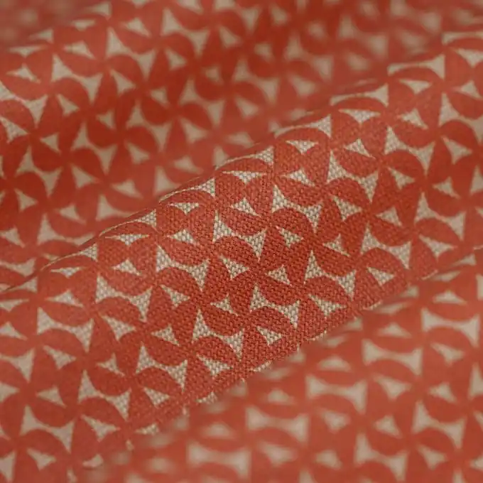 Finale Aktion Dicker Baumwollstoff beschichtet Leinenlook Walt orange
