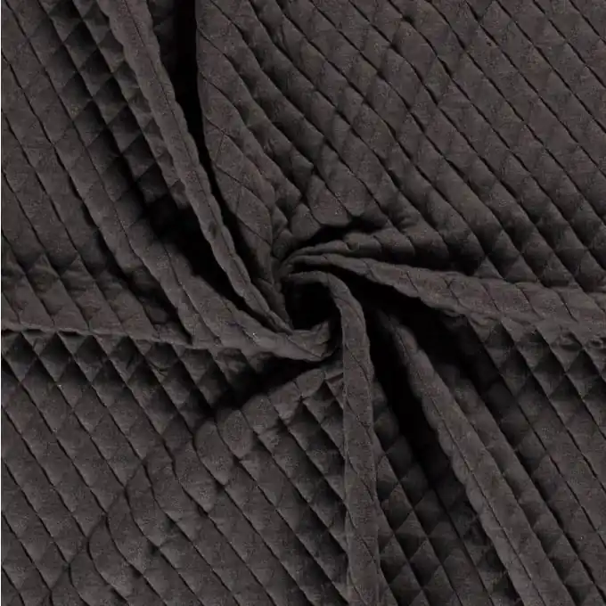 Weltweiter Versand Steppstoff Jersey grau meliert