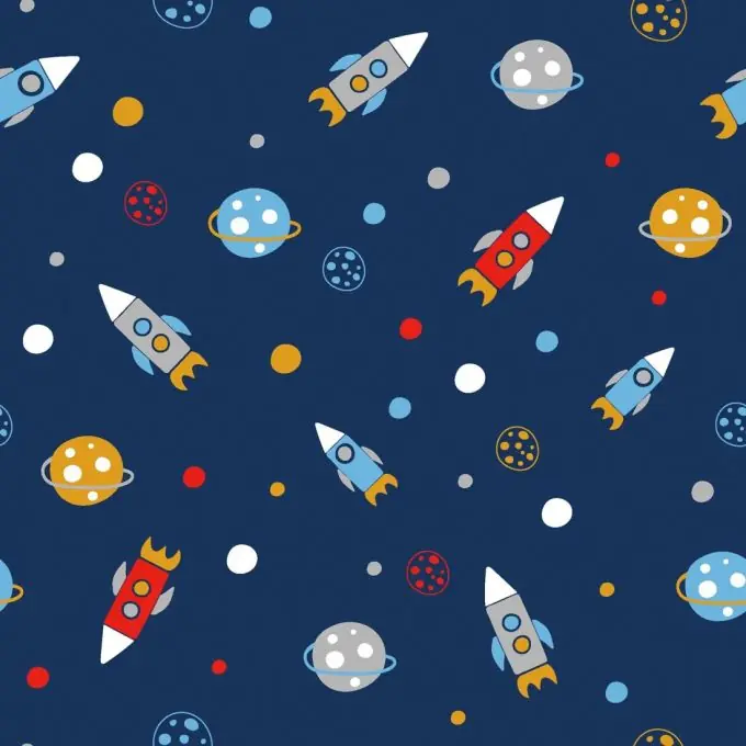 Original Baumwolljersey Weltall marineblau